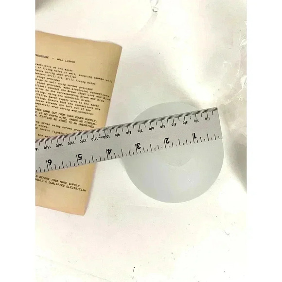 Frosted Glass Wall Lighting Fixture 5609 OPEN BOX Keller Italian Italisa Series - Picture 12 of 13